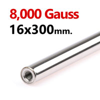 แมกเนติกบาร์ ขนาด 16mm x 300mm Magnetic Bar 8000G M8 แมกเนติกบาร์ ขนาด 16mm x 300mm Magnetic Bar 8000G M8