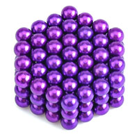 ลูกบอลแม่เหล็กแรงสูง Magnet Ball 5mm - สีม่วง ชุด 108 ชิ้น