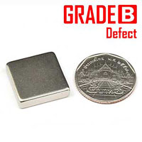 แม่เหล็กแรงสูง Neodymium ขนาด 20mm x 20mm x 5mm - เกรด B