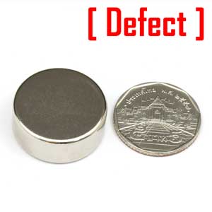 แม่เหล็กแรงสูง Neodymium ขนาด 25mm x 10mm : งาน Defect งานตำหนิ คุณภาพสูง ราคาพิเศษ