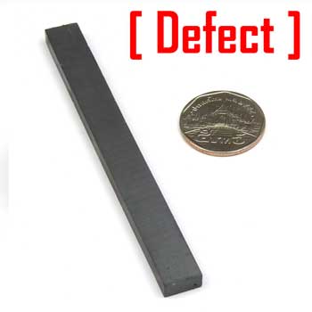 แม่เหล็กเฟอร์ไรท์ Ferrite ขนาด 100mm x 10mm x 5mm - เกรด B