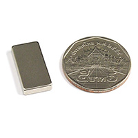 แม่เหล็กแรงสูง Neodymium ขนาด 20x10x3mm - งานคุณภาพสูง มีตำหนิ