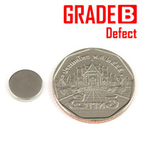 แม่เหล็กแรงสูง Neodymium ขนาด 10mm x 1.5mm : งาน Defect งานตำหนิ คุณภาพสูง ราคาพิเศษ
