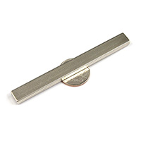 แม่เหล็กแรงสูง Neodymium ขนาด 100mm x 10mm x 5mm : งาน Economy งานราคาประหยัด คุณภาพสูง