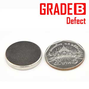 แม่เหล็กแรงสูง Neodymium ขนาด 22mm x 3mm - งานคุณภาพสูง มีตำหนิ