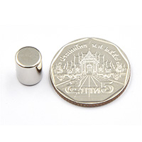 แม่เหล็กแรงสูง Neodymium ขนาด 8mm x 10mm - เกรด B