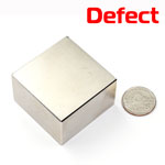 แม่เหล็กแรงสูง Neodymium ขนาด 50mm x 50mm x 30mm - งานคุณภาพสูง มีตำหนิ