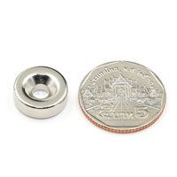 แม่เหล็กแรงสูง Neodymium ขนาด 15mm x 5mm วงใน 4.8mm : งาน Economy งานราคาประหยัด คุณภาพสูง