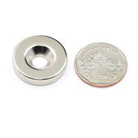 แม่เหล็กแรงสูง Neodymium 25mm x 5mm วงใน 7mm : งาน Economy งานราคาประหยัด คุณภาพสูง แม่เหล็กแรงสูง Neodymium 25mm x 5mm วงใน 7mm : งาน Economy งานราคาประหยัด คุณภาพสูง