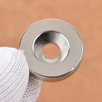 แม่เหล็กแรงสูง Neodymium 25mm x 5mm วงใน 7mm : งาน Defect งานตำหนิ คุณภาพสูง ราคาพิเศษ