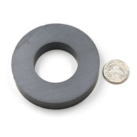 แม่เหล็กเฟอร์ไรท์ โดนัท 80mm x 15mm วงใน 40mm