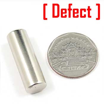 แม่เหล็กแรงสูง Neodymium ขนาด 10mm x 30mm - งานคุณภาพสูง มีตำหนิ