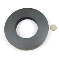 แม่เหล็กเฟอร์ไรท์โดนัท 155mm x 20mm วงใน 80mm - เกรด B
