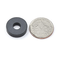 แม่เหล็กเฟอร์ไรท์ Ferrite ขนาด 21mm x 5mm วงใน 7mm - เกรด B