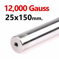 แมกเนติกบาร์ ขนาด 25mm x 150mm Magnetic Bar 12000G รู M6