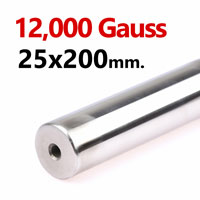 แมกเนติกบาร์ ขนาด 25mm x 200mm Magnetic Bar 12000G รู M6