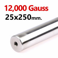 แมกเนติกบาร์ ขนาด 25mm x 250mm Magnetic Bar 12000G รู M6