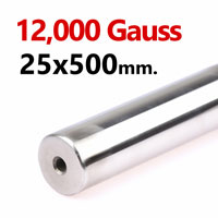 แมกเนติกบาร์ ขนาด 25mm x 500mm Magnetic Bar 12000G รู M6