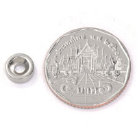 แม่เหล็กแรงสูง Neodymium 8mm x 3mm วงใน 3mm