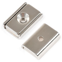 แม่เหล็กแชนแนล แรงดูดสูง Neodymium Channel Magnet ขนาด 20mm x 13.5mm x 5mm รู 3.3mm