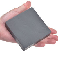 แม่เหล็กเฟอร์ไรท์ Ferrite ขนาด 100mm x 100mm x 20mm : งาน Premium งานคัดพิเศษ