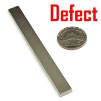 แม่เหล็กแรงสูง Neodymium 100x10x3mm - งานคุณภาพสูง มีตำหนิ