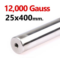 แมกเนติกบาร์ ขนาด 25mm x 400mm Magnetic Bar 12000G รู M6