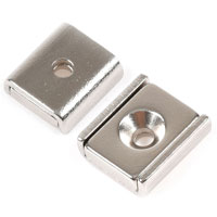 แม่เหล็กแชนแนล แรงดูดสูง Neodymium Channel Magnet ขนาด 15mm x 13.5mm x 5mm รู 3.3mm