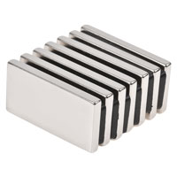 แม่เหล็กแรงสูง Neodymium Re ขนาด 50mm x 25mm x 5mm