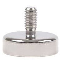 พอทแม็กเน็ตแรงสูง แกนเกลียวนอก ขนาด 16mm x 5mm แกนเกลียว M4