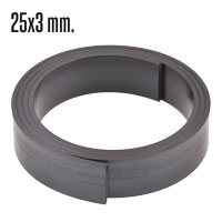 แม่เหล็กยาง ขนาด 25mm x 3mm - ยาว 1เมตร