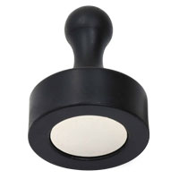 พินแม่เหล็กแรงสูง Magnetic Push Pin ขนาด 29mm x 38mm - สีดำ