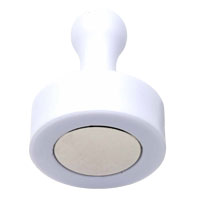 พินแม่เหล็กแรงสูง Magnetic Push Pin ขนาด 29mm x 38mm - สีขาว