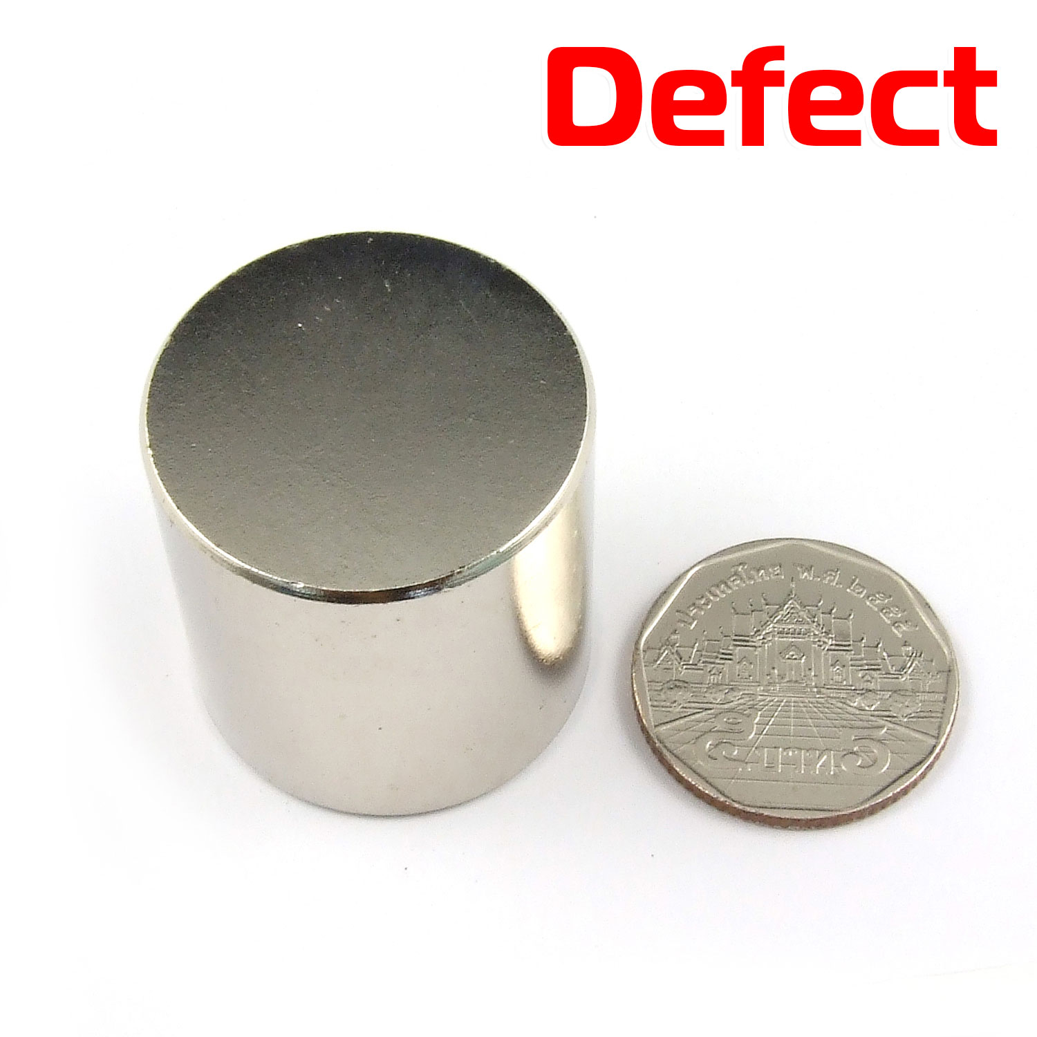 แม่เหล็กแรงสูง Neodymium ขนาด 30mm x 30mm - งานคุณภาพ มีตำหนิ